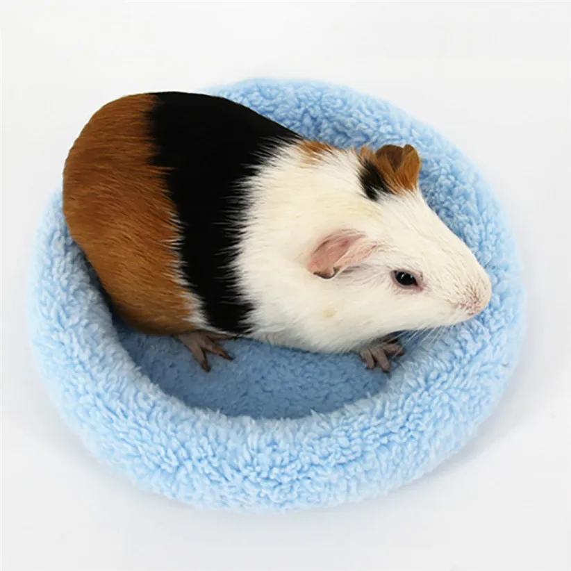 Hamster Cage Winter Sleeping Bed Soft Fleece Guinea Pig Ferret Small Animal Mini Mat Rat Accessories | Дом и сад
