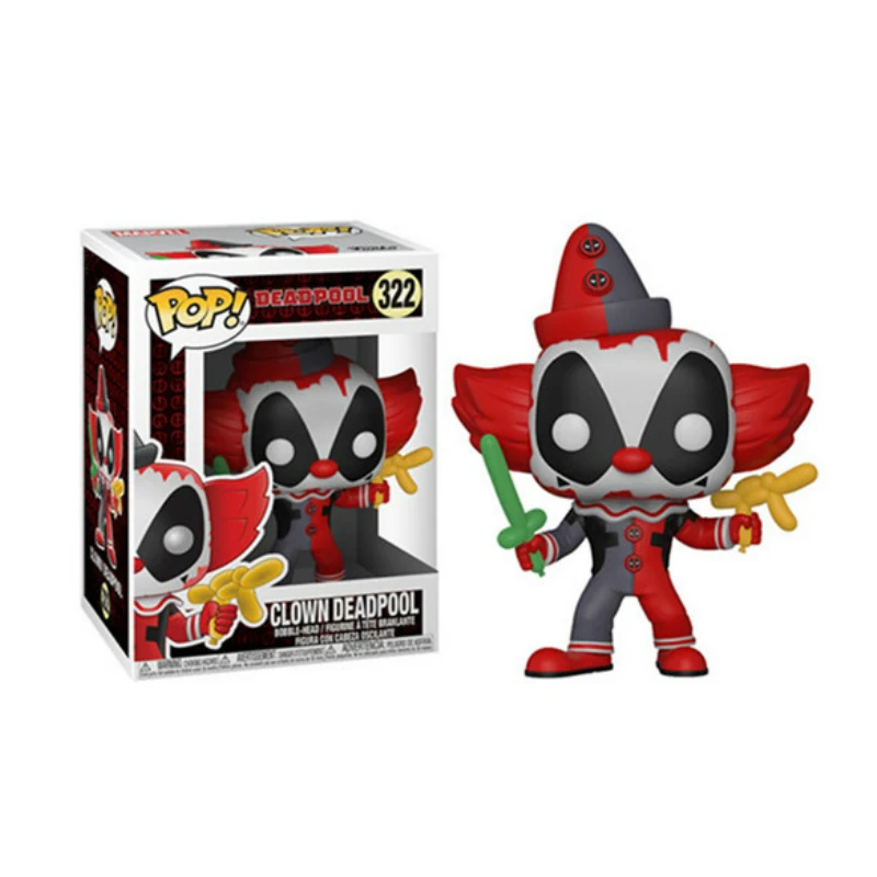 Funko pop игрушки Deadpool для детей куклы модель Фигурка Коллекционная модель игрушки для детей подарок - Цвет: 322 With box