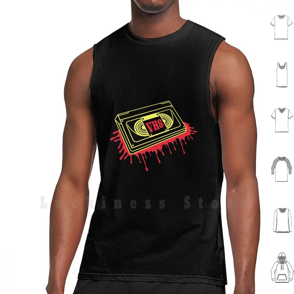 

Vhs, веер фильма «ужасы» или кинопроизводитель, подарок, майки, жилет без рукавов, Vhs, страшные фильмы «ужасы», Oldies, ретро видео лента Cideo