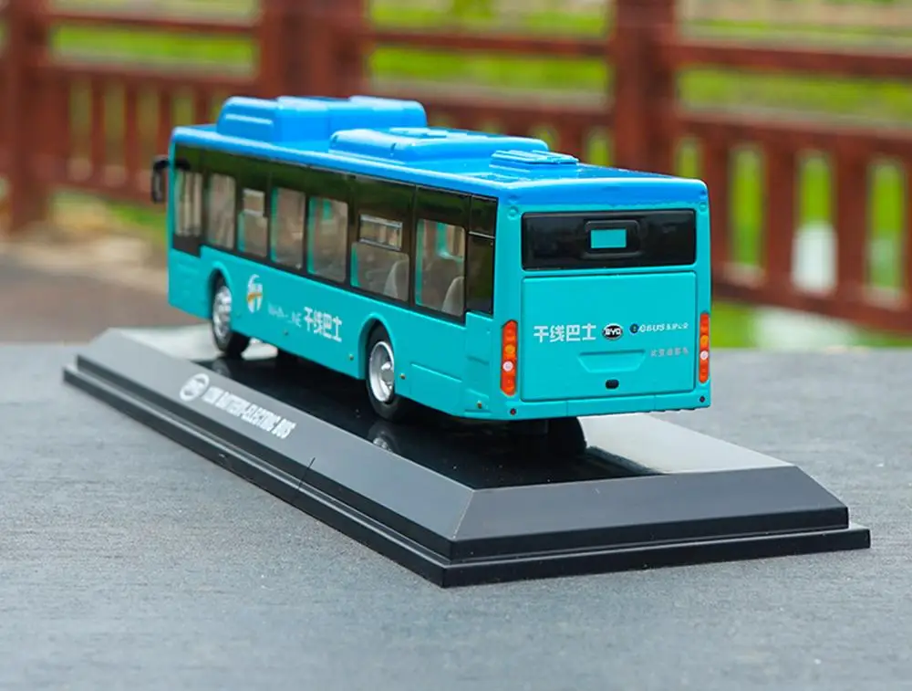 1/64 BYD K9 K8 12m аккумулятор электрический автобус синяя модель под давлением