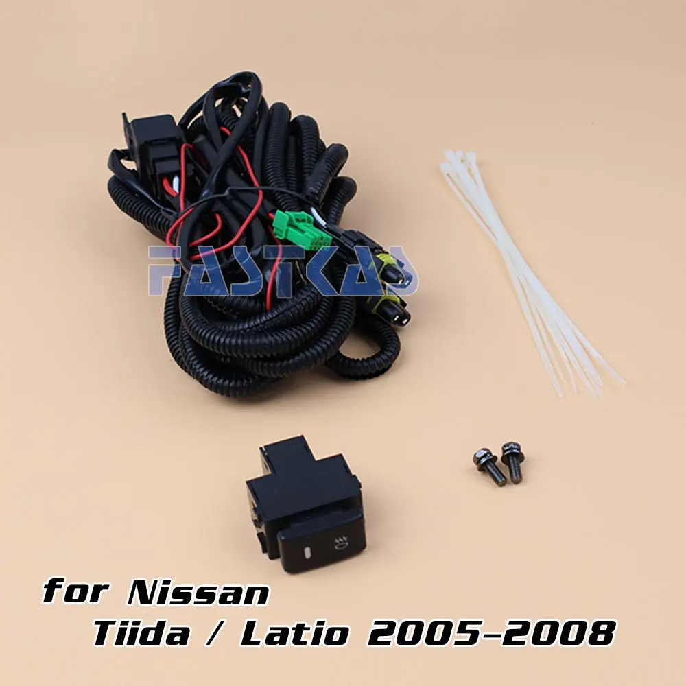 12v 55W Противотуманные фары Дневные Фары Светильник в сборе для Nissan Tiida/Latio-2005 2006 2007