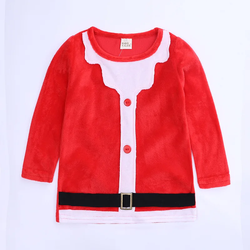 Children Christmas costumes boy girl Santa suit jacket pants hat 3 piece 2020 new baby christmas outfit winter Kids clothes | Детская