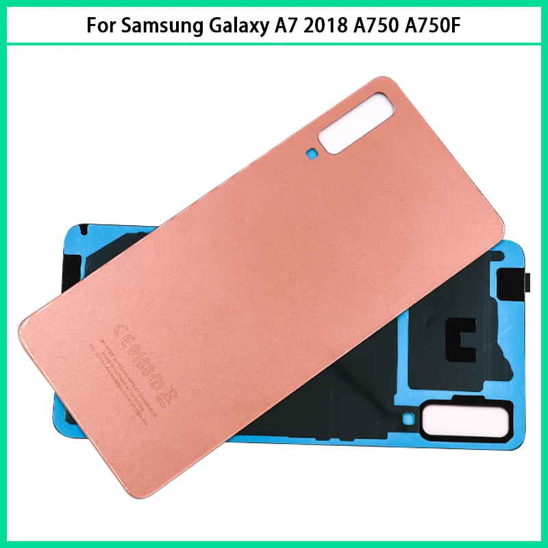 Для Samsung Galaxy A7 2018 Задняя крышка батареи A750 A750F SM A750FN задняя дверь корпус стеклянная