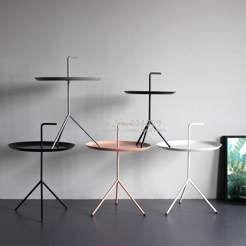 

Metal Straw Coffee Table Ins Small Round Side Tea Shop Round Small Table Personality Creative Living Room Sofa Side Table