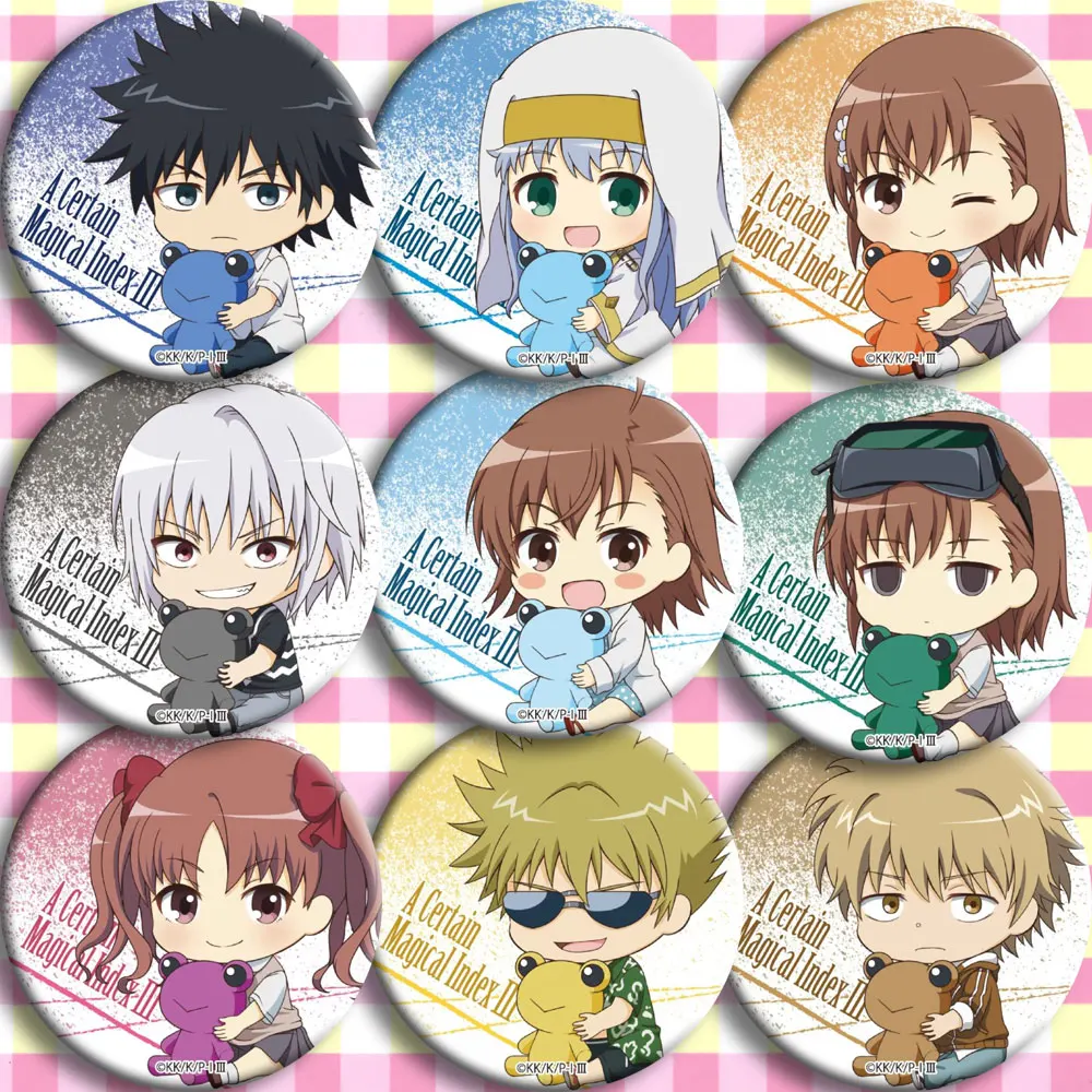 Brdwn Toaru maютсу no Index Misaka Mikoto Shirai Kuroko Kamijou Touma ускоритель Kongou Mitsuko Wannai Kinuho значок