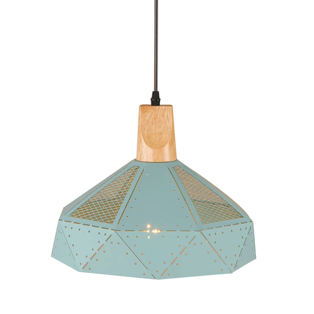 Современный Железный деревянный подвесной светильник в стиле арт-деко