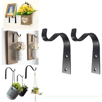 2pcs plant stand flower pot hooks holder wall mounted hanging basket bracket garden decoration room pendant hardware accessories