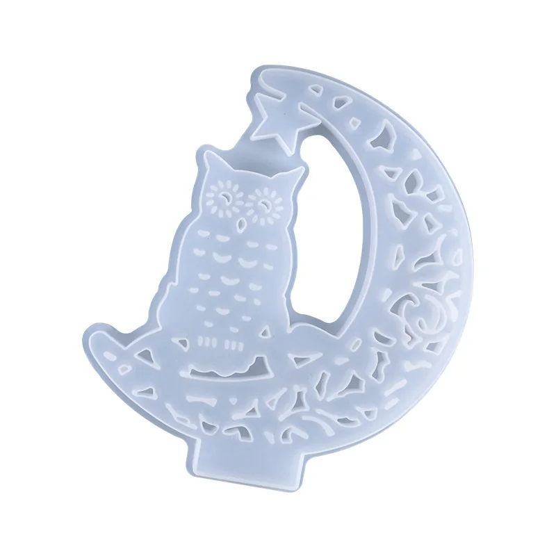 DIY Полумесяца Сова Форма для литья под давлением висячий силиконовые формы