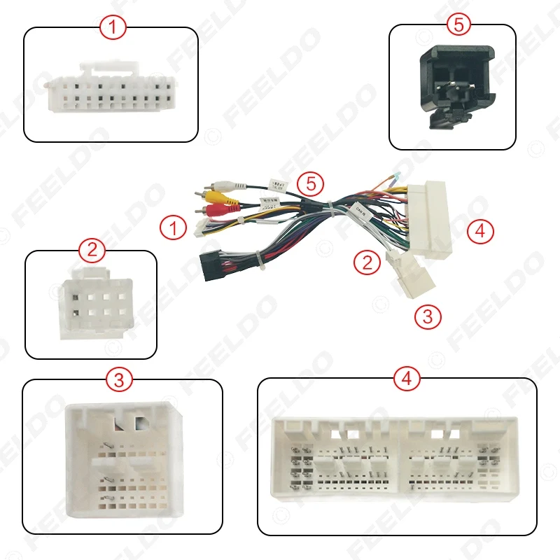 Автомобильный аудиоплеер FEELDO 16PIN DVD плеер адаптер питания с can шиной для Hyundai Encino