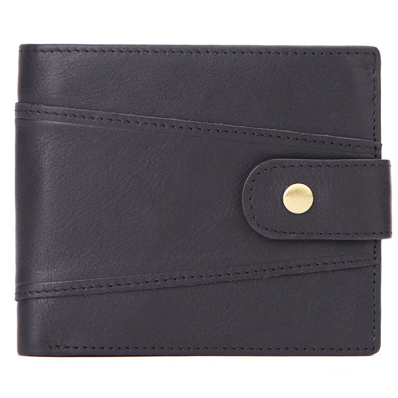 

cowhide men short wallet brand fashion purse with coin pocket genuine leather credit card holder money bag for male