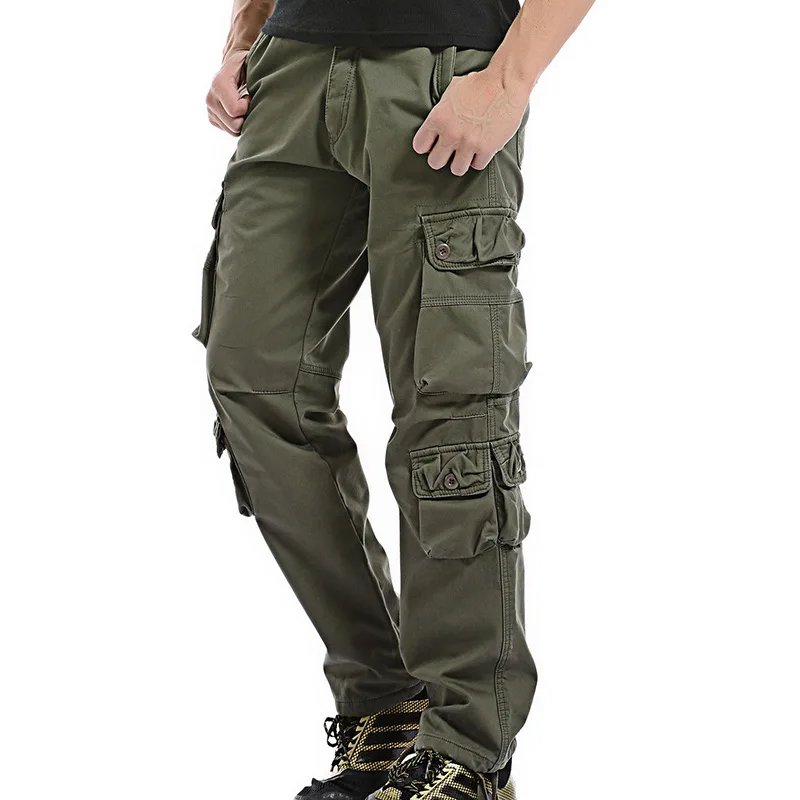 

Cargo Pants Overalls Men Outdoor Army Clothing TACTICAL PANTS MILITARY Work Wear Many Pocket Combat Army Style Straight Trousers