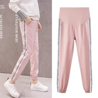 8815 spring thin maternity pants adjustable high waist cotton belly casual pants clothes for pregnant women pregnancy clothing