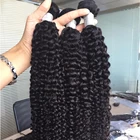 Индийские курчавые человеческие волосы пряди 8-24, африканские Курчавые Кудрявые 1345 человеческие волосы комплект предложения Волосы Remy расширение для черный Для женщин