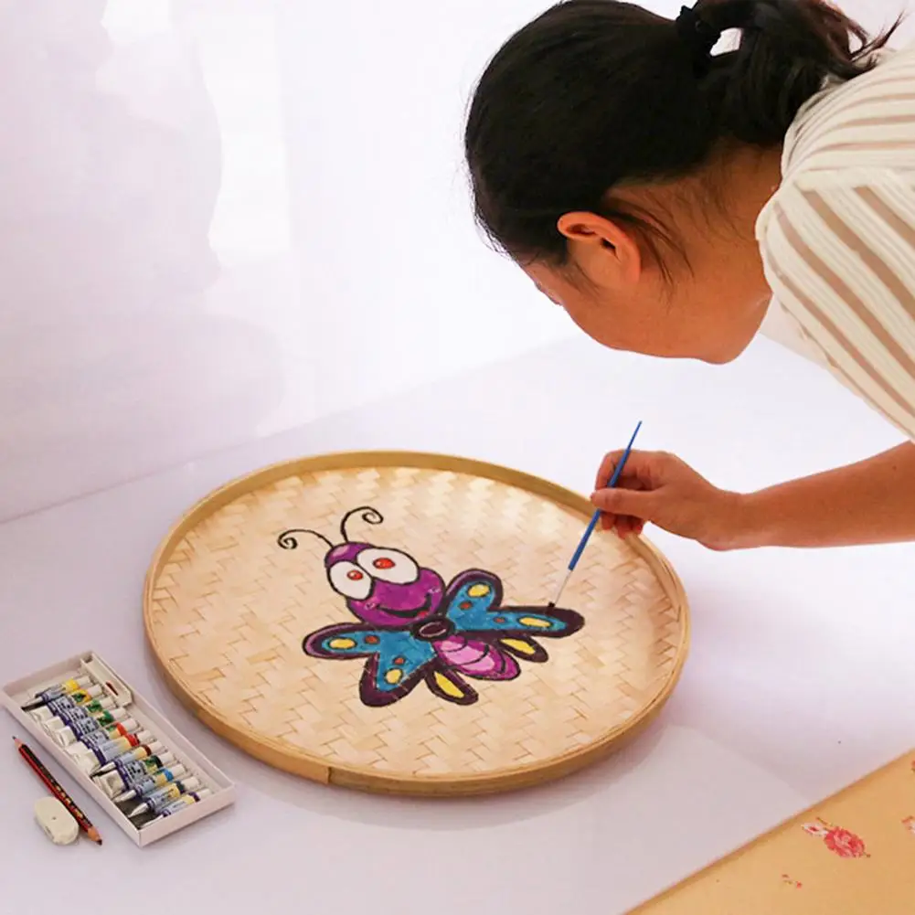 Бамбуковое сито ручной работы ручная роспись бамбуковый плот декоративная сушка