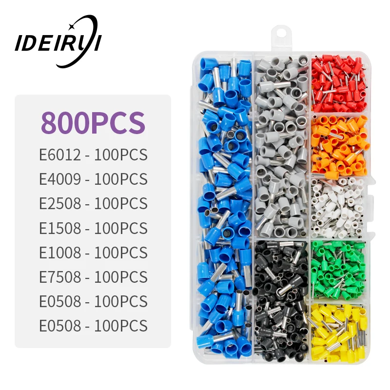 Стандартные обжимные детали и Обжимные щипцы Щипцы 1200 шт. трубчатых наконечников