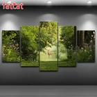 FATCAT природный пейзаж 5 шт. летний олень алмазная живопись полная квадратная круглая дрель Алмазная вышивка Стразы распродажа AE978