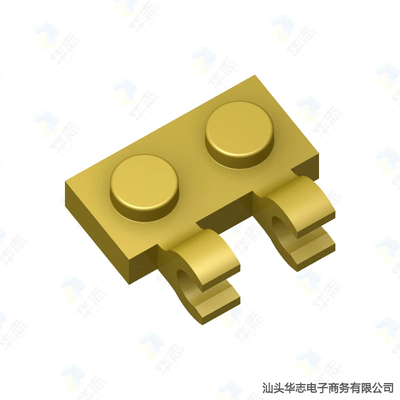 Специальный лист 1x2 с зажимами горизонтальные [открытые зажимы] MOC DIY строительные