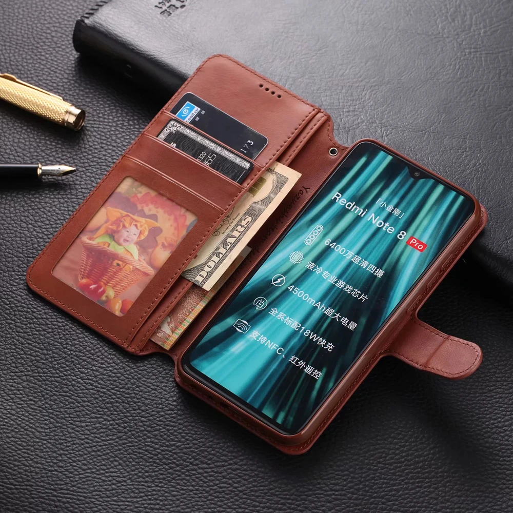 Роскошный чехол кошелек из искусственной кожи для Xiaomi Mi 9T Pro A2 Lite Redmi Note 8 7S 7 6 K20
