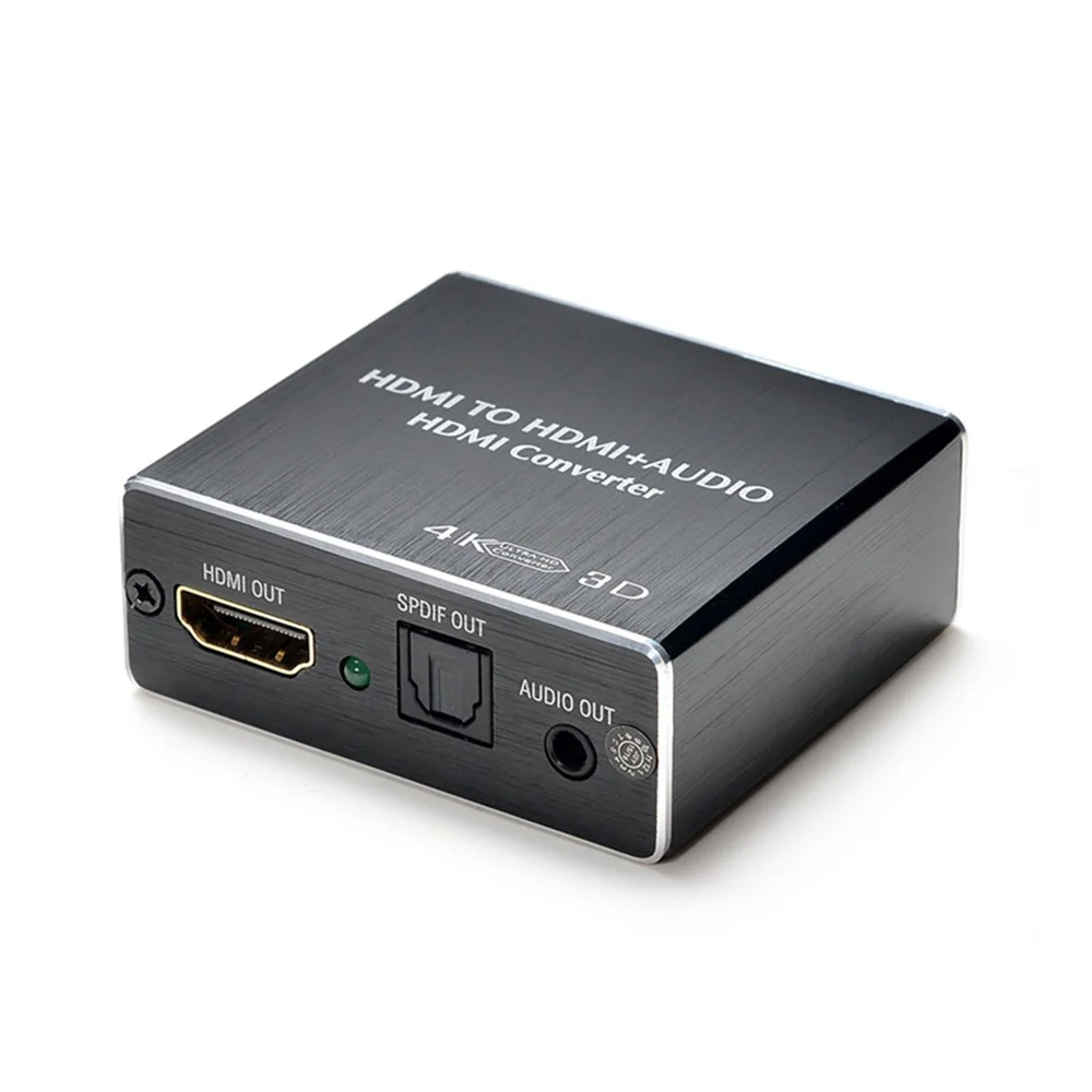 AY78 HDMI-compatible Audio Extractor 4K X 2K HDMItoHDMI Optical TOSLINK SPDIF + 3.5mm Stereo Splitter | Электроника