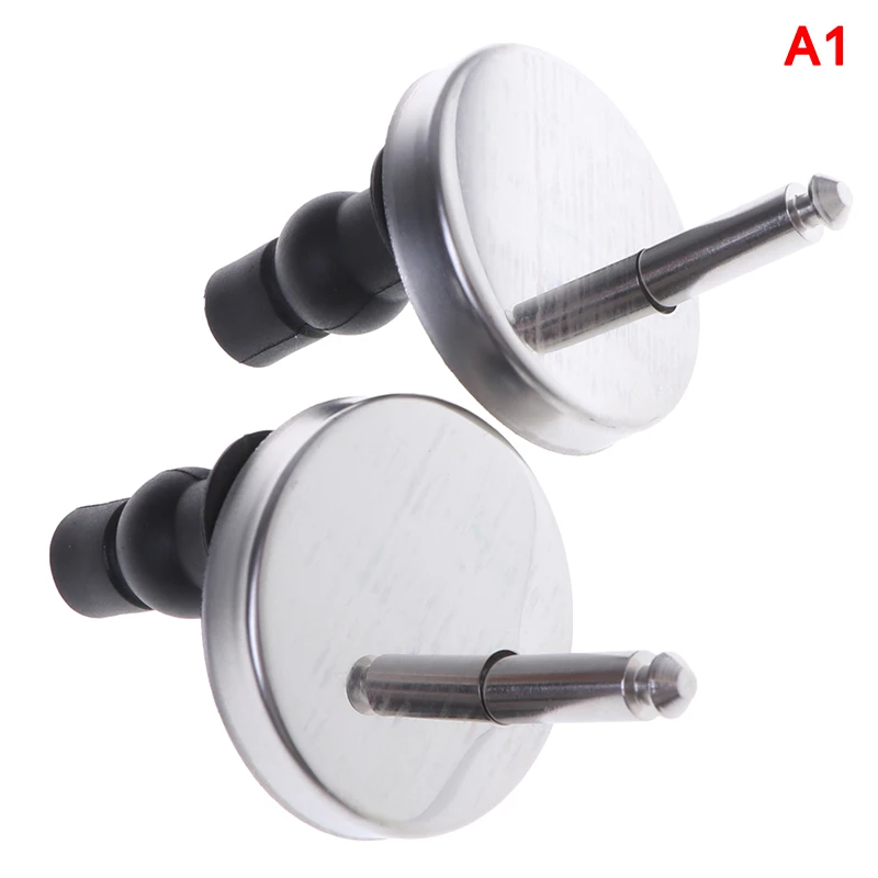 A1 Rubber 5cm 2Pcs Top Fix WC Toilet Seat Hinges Fittings Quick Release Hinge Screws Length 40mm - Цвет: A1 Rubber 5cm
