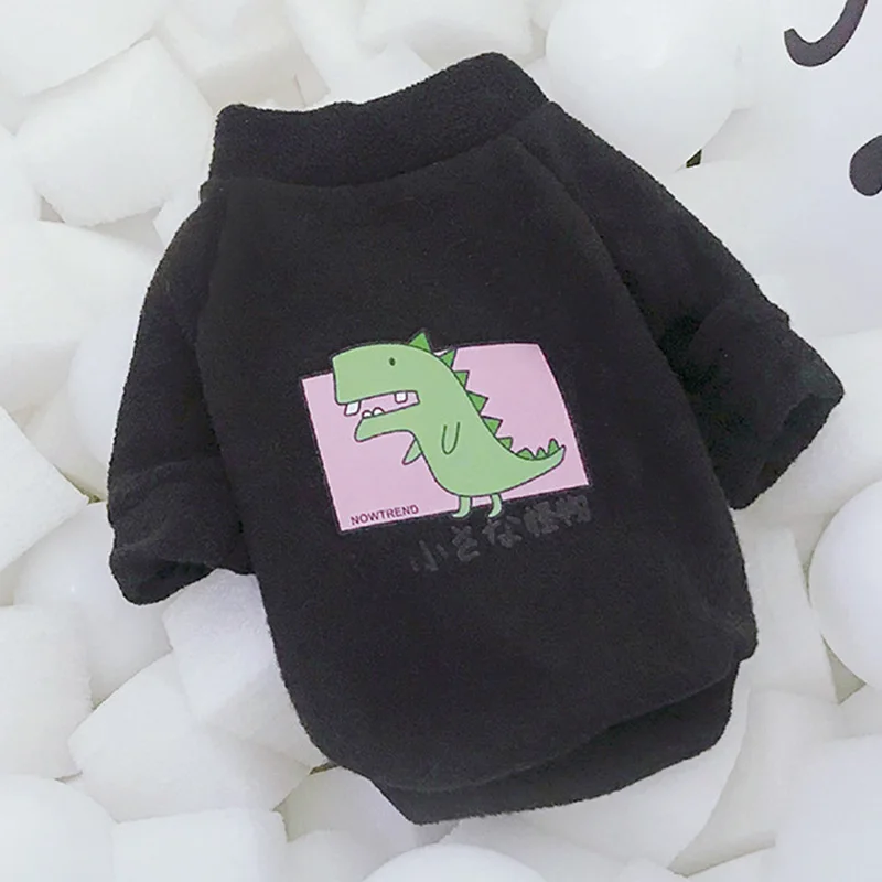 Black Dinosaur Милая одежда для домашних животных, котов для кошек, зимний костюм для кошек, свитер с капюшоном, одежда для щенка любимца, disfraz para gato - Цвет: Black Dinosaur