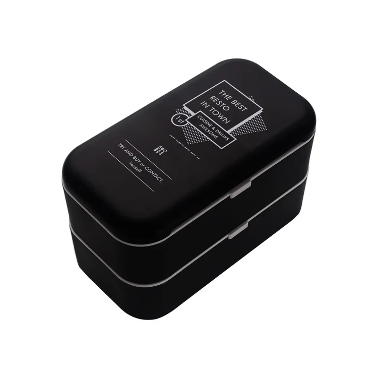 

Japanese-style plastic lunch box with spoon and chopsticks, student lunch box, children's compartment insulation and fresh-keepi