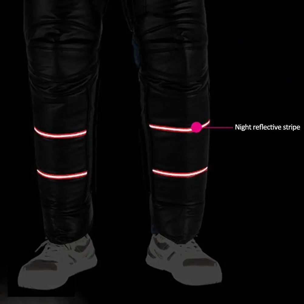 Зимние теплые наколенники для скутеров мотоциклетные с отражающей полоской