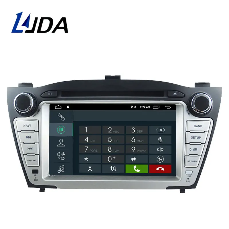 LJDA Android 10 автомобильный dvd-плеер для hyundai Tucson/IX35 2011 2012 2013 2 Din автомагнитола gps навигация стерео Мультимедиа wifi RDS