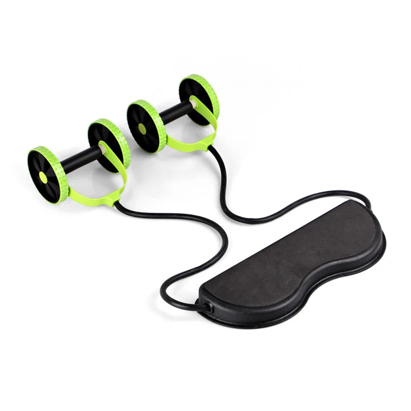 

New Muscle Exercise Equipment Home Fitness Equipment Double Wheel Abdominal Power Wheel Ab Roller Gym Roller Trainer Training