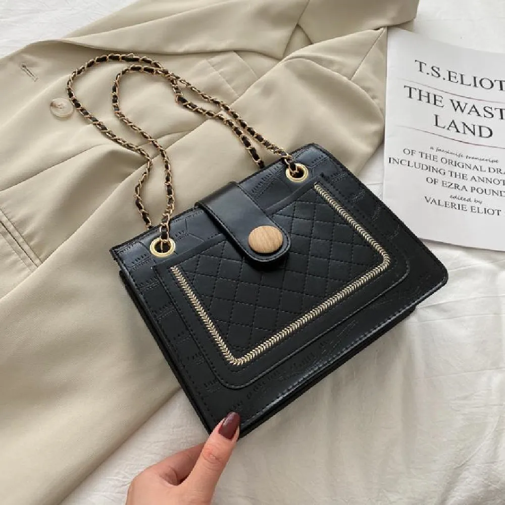 

Fashion women's bag new Korean version fashion chain shoulder bag versatile stone grain cross-body bags casual armpit bag women