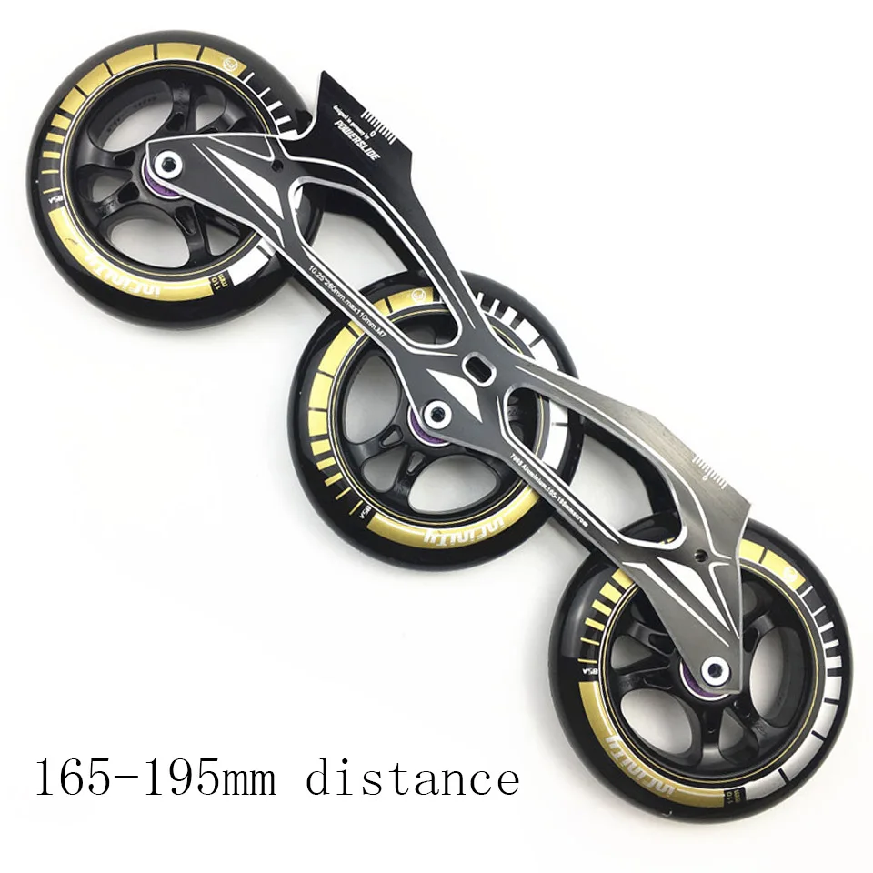 Powerslide скоростная роликовая рама 3*110 мм с 110 мм Powerslide Infinity Skating 85A колеса для 150-195 мм расстояние Patines база