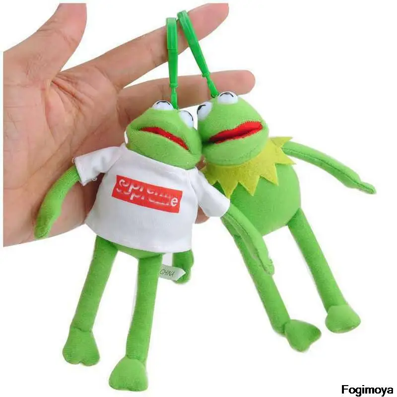 

Fashion Toy Green Plush Frog Doll Creative Cute Frog Personality Pendant Dressing Frog Pendant Cute Big-Eyed Frog Plush Toy