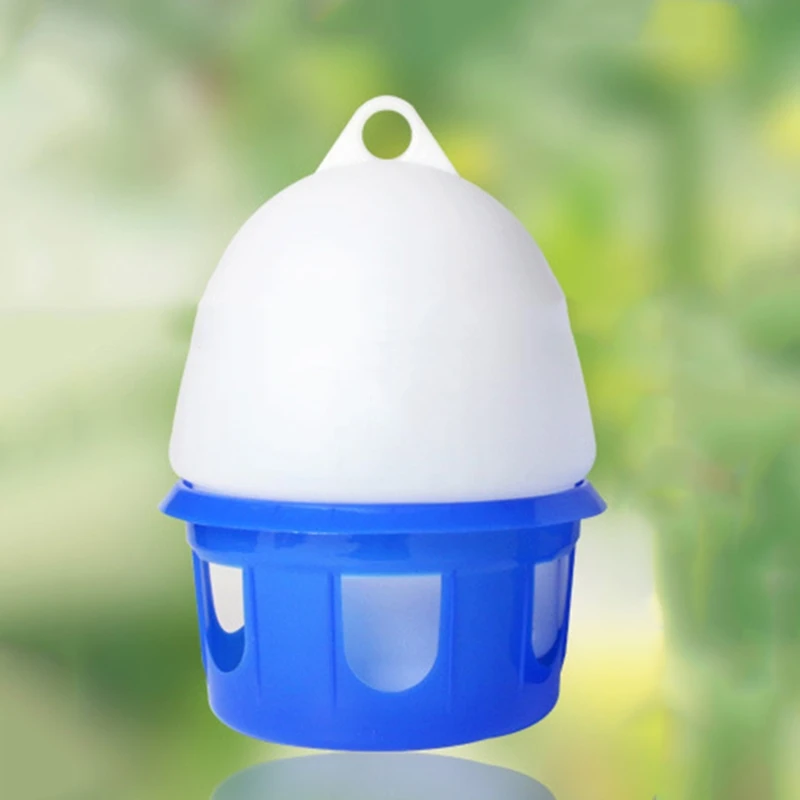 

Bird Waterer Durable Automatic Pigeon Water Feeder Drinker with Handle Portable Water Container Easy Assemble and Clean