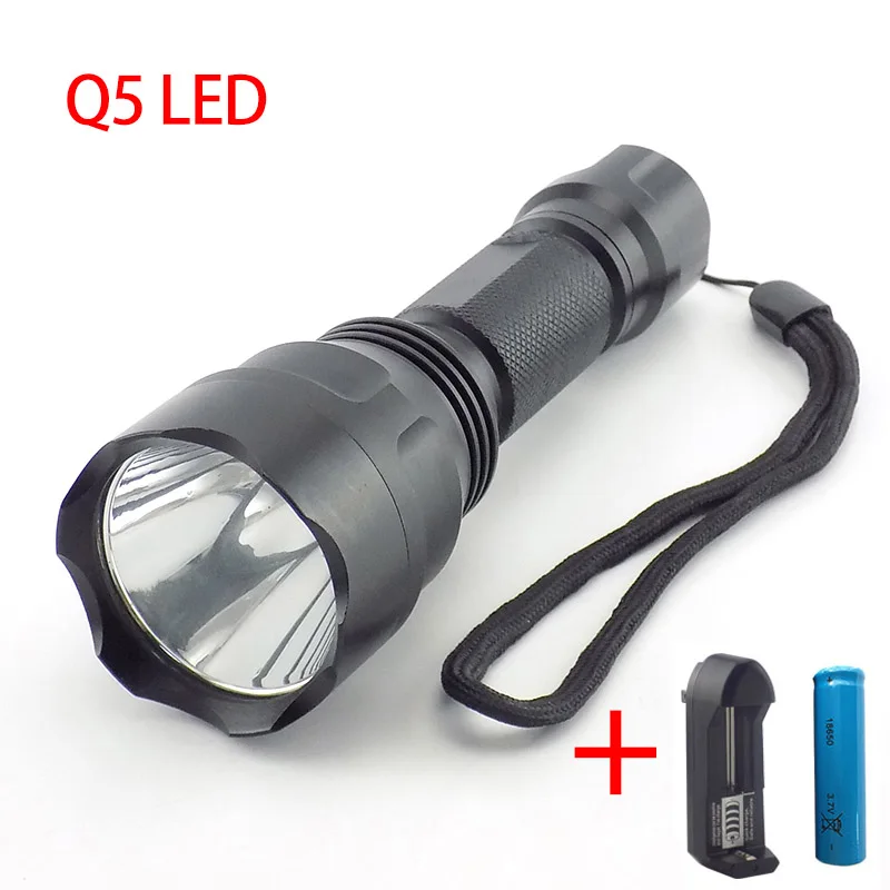 Супер T6 L2 светодиодный светильник вспышка фонарь светильник 2000lm linternas lampe фонарь e вспышка светильник s Мощный тактический 18650 батарея для рыбалки - Испускаемый цвет: Q5 package B