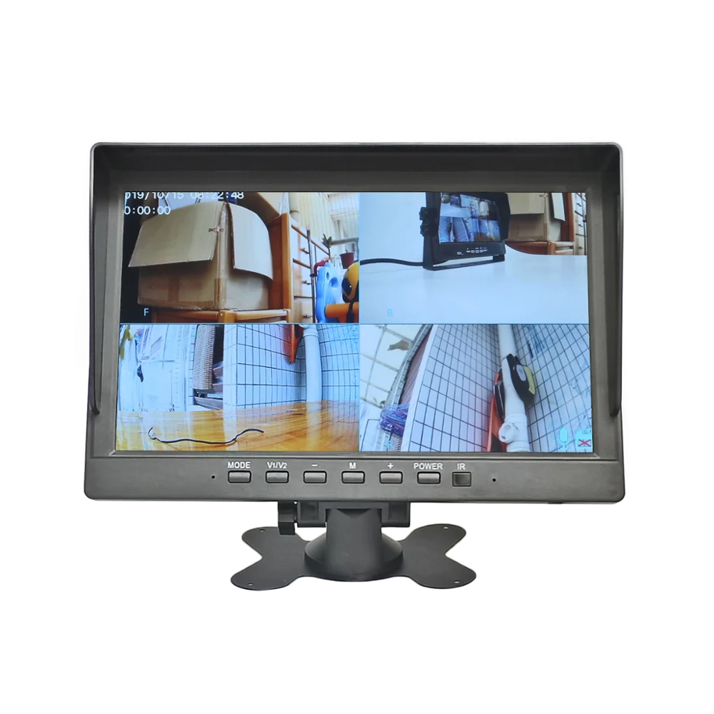 DIYSECUR AHD 10.1" 4 Split QUAD IPS HD Backup Monitor 2000000 Pixels Rear View Car Camera Waterproof with Video Recording | Автомобили