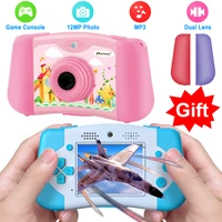 prograce kids camera toy game consoles child camera digital selfie camera video gaming camera for child girls toy birthday gift