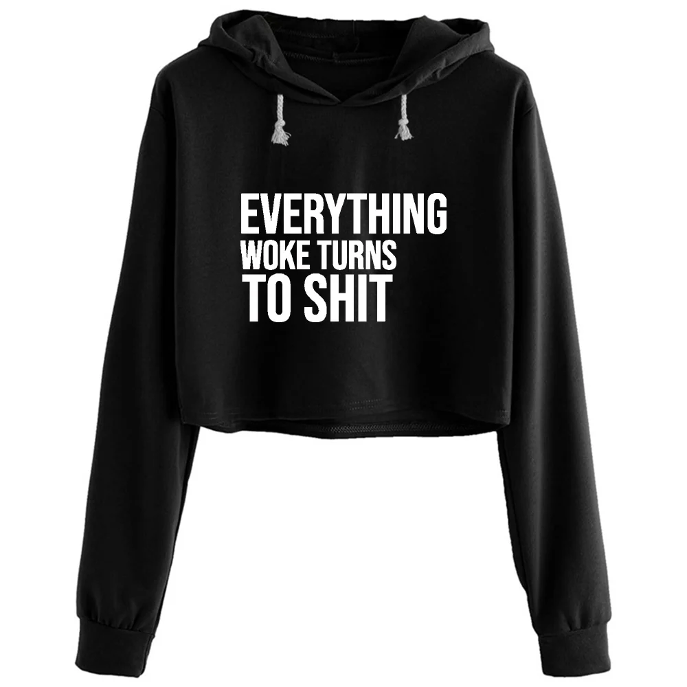 

Кроп-Худи женское Y2k Kawaii Goth Grunge, пуловер для девочек