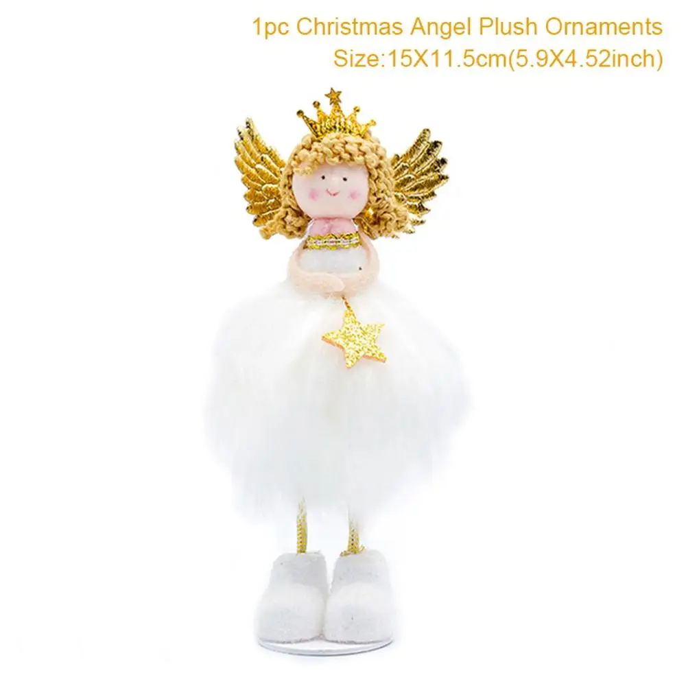 QIFU Christmas Angel Pendant Christmas Decor for Home Christmas Tree Ornaments Xmas Doll Gifts Cristmas Elf New Year - Цвет: Christmas Doll 17