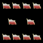 10 шт., заколки с флагом Польши