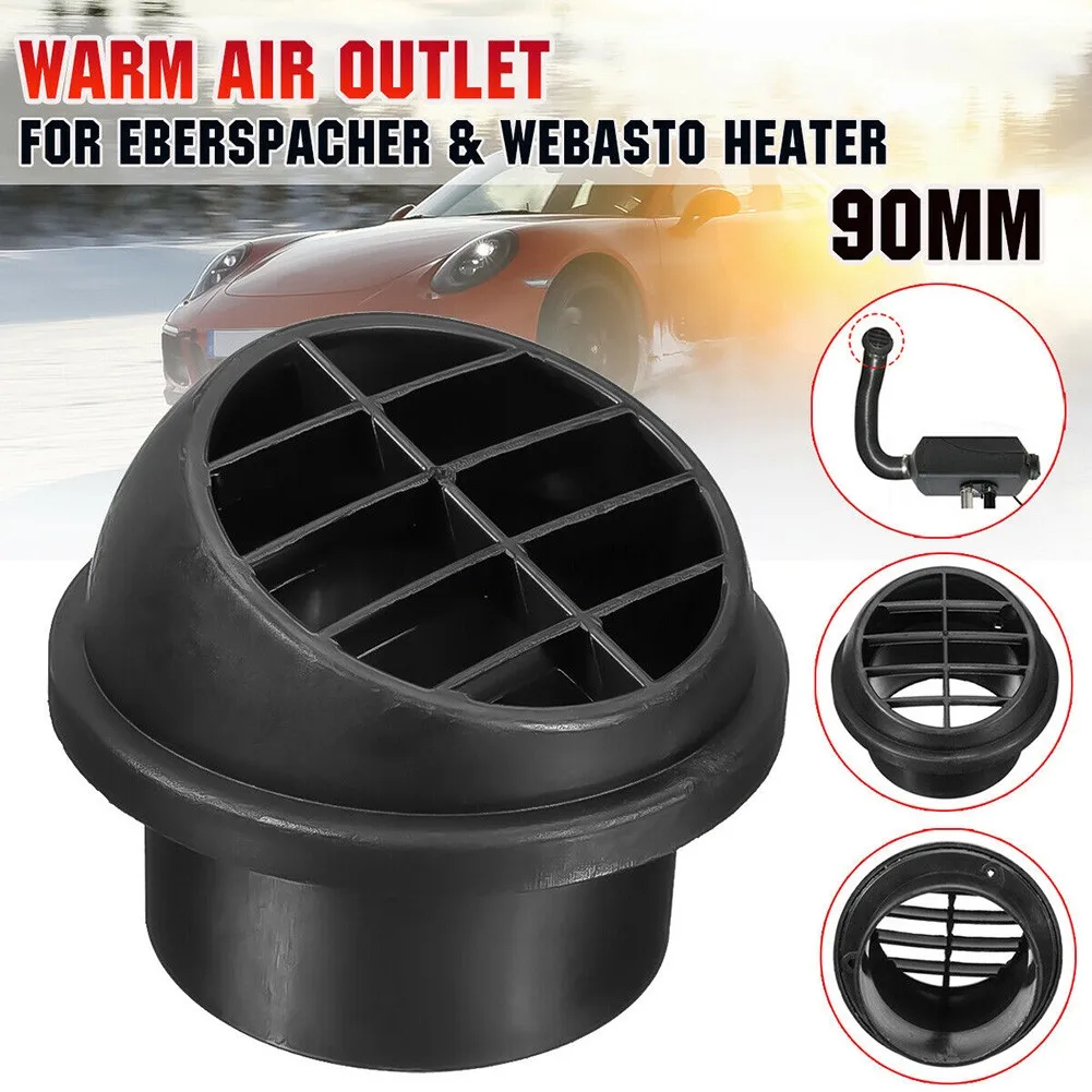 

1 Pcs Duct Warm Air Outlet 4.33" Exhaust Connector joiner For Eberspacher & For Webasto Diesel Heater 90mm H49901 ducting