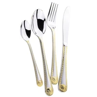 304western tableware set stainless steel cutlery set dinnerware luxury china dinnerware set of spoons and forks dinnerware