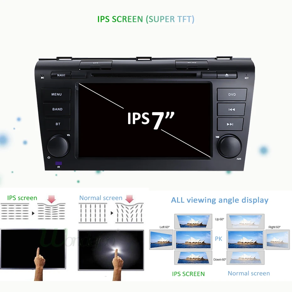 4G 64G ips DSP 2 Din Android 9,0 Автомобильный мультимедийный dvd-плеер gps для Mazda 3 Mazda 3 2004 2005 2006 2007 2008 2009 Радио стерео