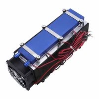 12v 576w 8 chip home low noise tec1 12706 pet bed refrigerators air cooling device aluminum diy thermoelectric cooler peltier