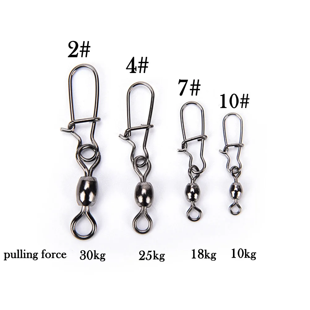 10 шт./лот поворотный кран для рыбалки с хорошей безопасной защелкой рыболовные