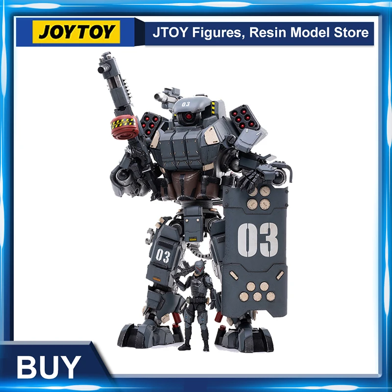 

JOYTOY 1/25 Action Figure Iron Wrecker 03 Urban Warfare Mecha Mech 22cm Soldier 7.5cm Collection Model Toys Gifts