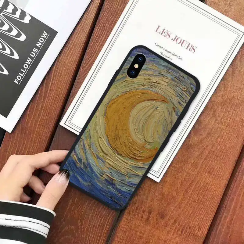

paintings Starry Night Van Gogh high quality Phone Case cover for iPhone 11 12 mini pro XS MAX 8 7 6 6S Plus X 5S SE 2020 XR