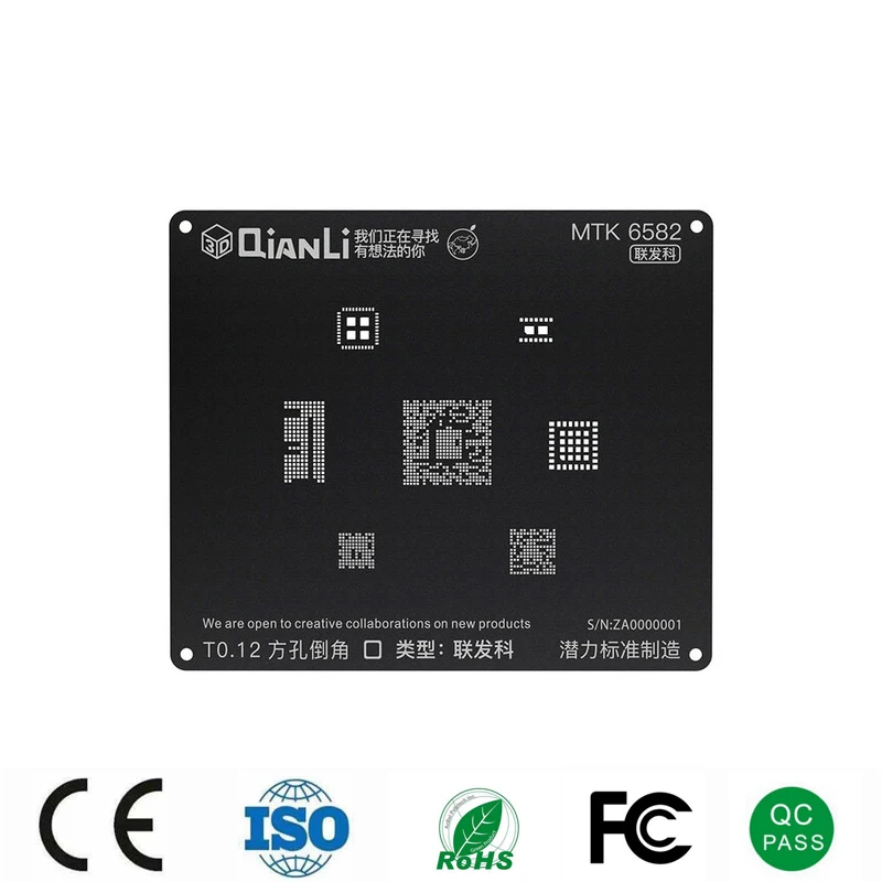 QIANLI IBlack 3D BGA трафарет для реболлинга Kirin 655 659 MSM8996 SDM660 SDM636 MT6582 PM8996 PMI8996 PM660 EMMC 221 153 162 |