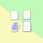 Эмалированные булавки с символами химикатов, броши с кофеином допамином, значки, аксессуары на рюкзак, кепку, подарок для людей, которые любят наука, ювелирные изделия