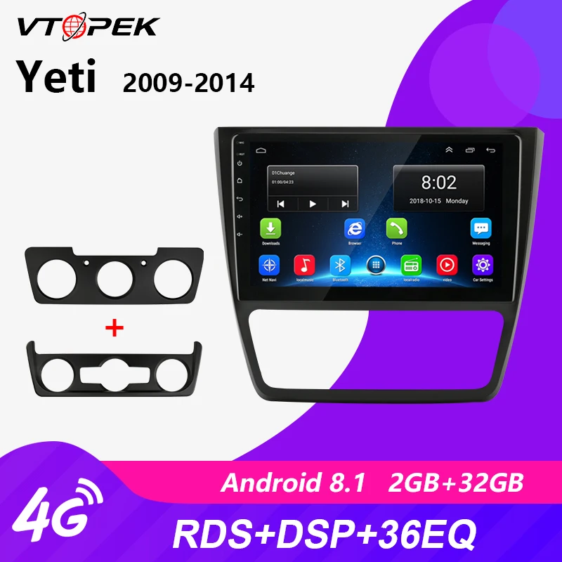 Автомагнитола Vtopek 2 din Android 8 1 + 32 ГБ Wi Fi Bluetooth|Автомагнитолы| |