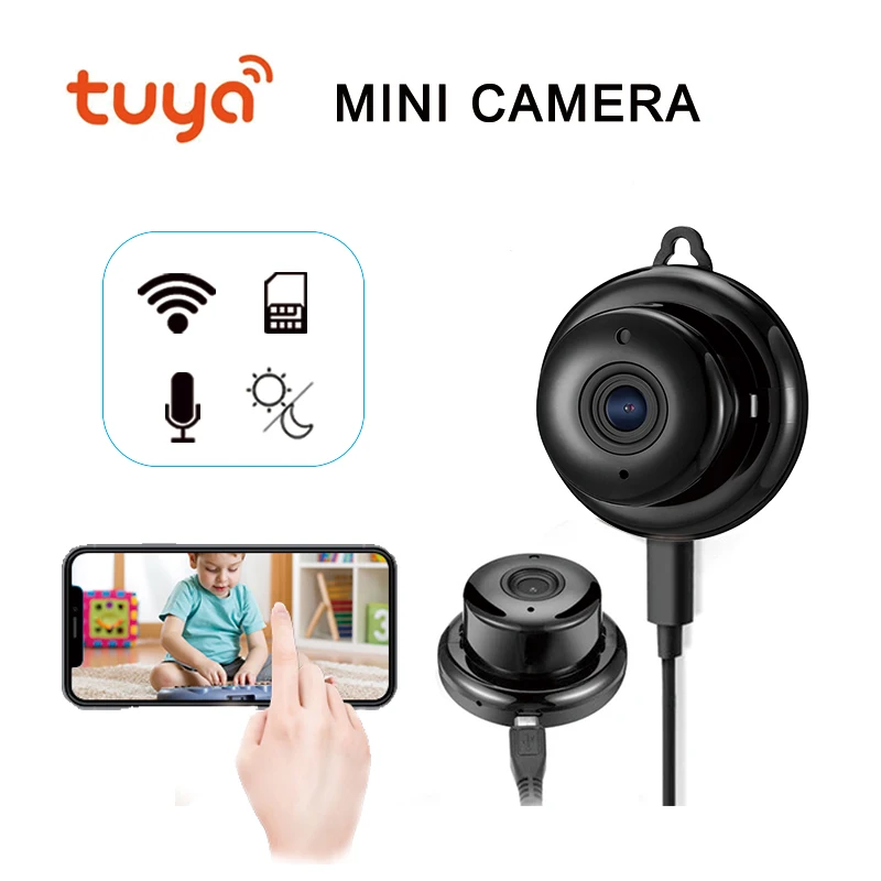 Умная мини камера видеонаблюдения KONLEN Wi Fi 1080P 720P IP беспроводная HD ночное видение